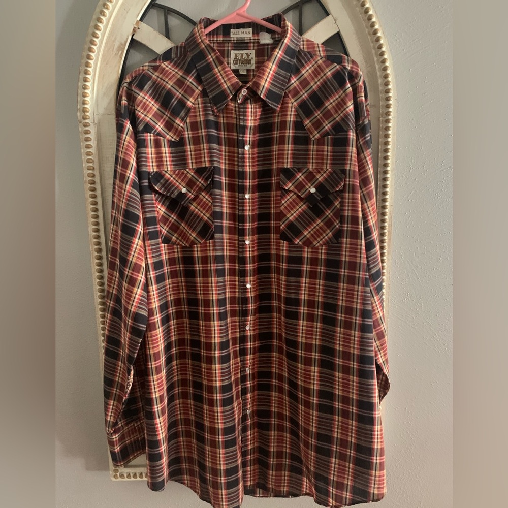 Vintage Ely Cattleman XXLT western shirt